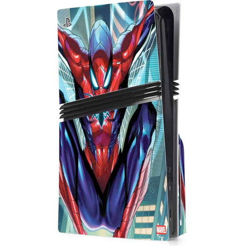 Marvel Spiderman Spiderman Armor MK IV PS5 Pro Disk Console Skin