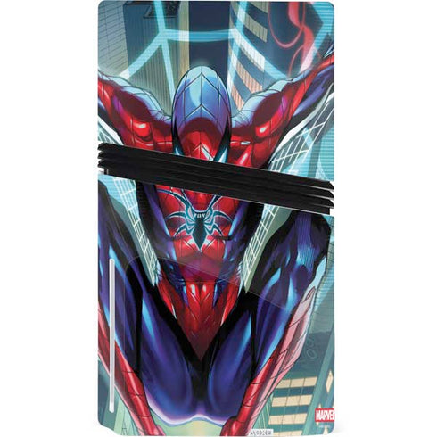 Marvel Spiderman Spiderman Armor MK IV PS5 Pro Disk Console Skin
