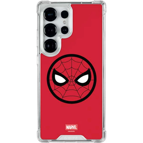 Marvel Spiderman Spiderman Emblem Galaxy S25 Ultra Clear Case