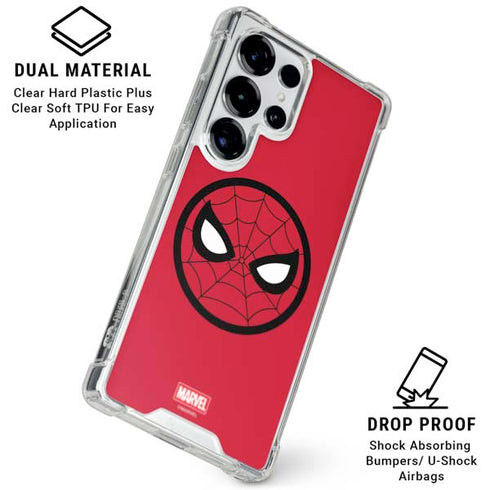 Marvel Spiderman Spiderman Emblem Galaxy S26 Ultra Clear Case