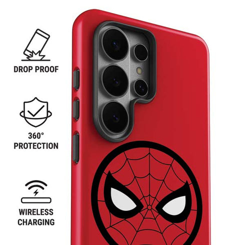 Marvel Spiderman Spiderman Emblem Galaxy S26 Ultra Impact Case