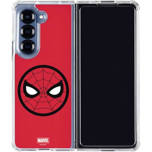 Marvel Spiderman Spiderman Emblem Galaxy Z Fold7 Clear Case