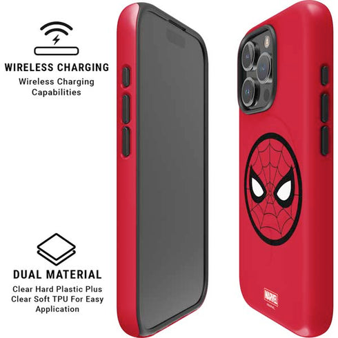 Marvel Spiderman Spiderman Emblem iPhone 16 Pro Max Magsafe Impact Case