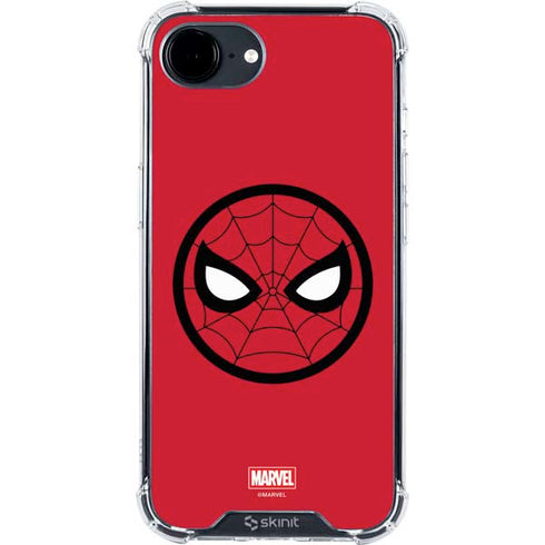 Marvel Spiderman Spiderman Emblem iPhone 16e Clear Case