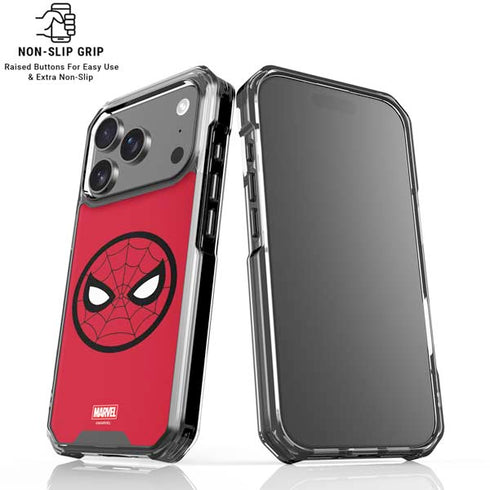 Marvel Spiderman Spiderman Emblem iPhone 17 Pro Clear Case