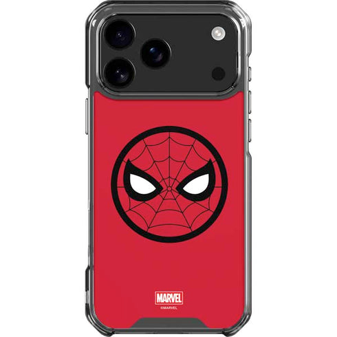 Marvel Spiderman Spiderman Emblem iPhone 17 Pro Max Clear Case
