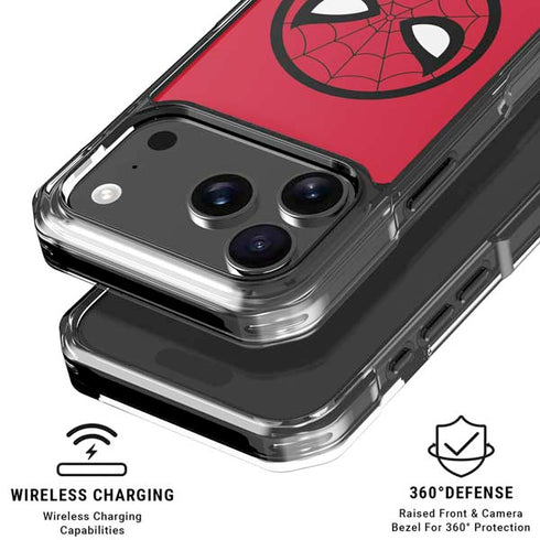 Marvel Spiderman Spiderman Emblem iPhone 17 Pro Max Clear Case