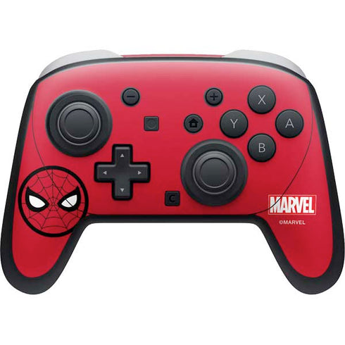Marvel Spiderman Spiderman Emblem Nintendo Switch 2 (2025) Pro Controller Skin