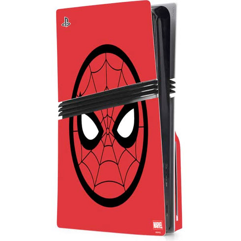 Marvel Spiderman Spiderman Emblem PS5 Pro Disk Console Skin