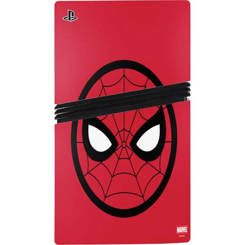 Marvel Spiderman Spiderman Emblem PS5 Pro Disk Console Skin