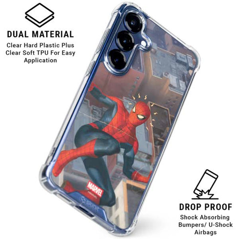 Marvel Spiderman Spidey Sense Galaxy S25 Clear Case