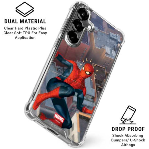 Marvel Spiderman Spidey Sense Galaxy S26 Clear Case
