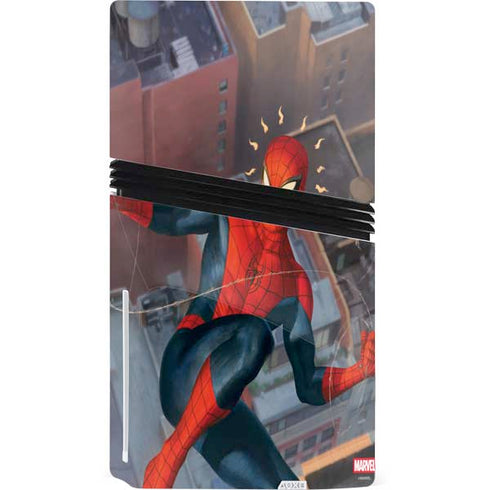 Marvel Spiderman Spidey Sense PS5 Pro Disk Console Skin