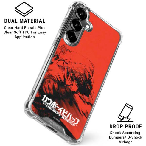 Cowboy Bebop Spike Poster Galaxy S26 Clear Case