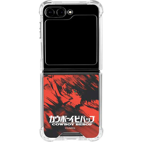 Cowboy Bebop Spike Poster Galaxy Z Flip5 5G Clear Case