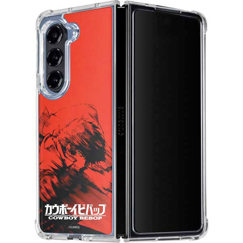 Cowboy Bebop Spike Poster Galaxy Z Fold5 5G Clear Case