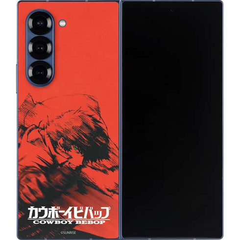 Cowboy Bebop Spike Poster Galaxy Z Fold6 Skin