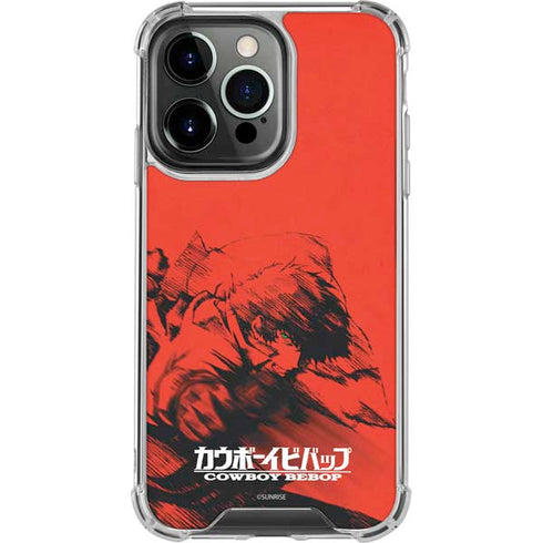 Cowboy Bebop Spike Poster iPhone 14 Pro Clear Case