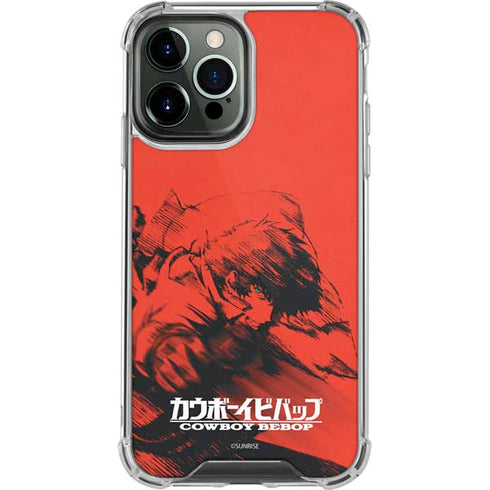 Cowboy Bebop Spike Poster iPhone 14 Pro Max Clear Case