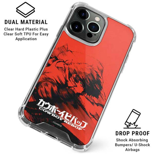 Cowboy Bebop Spike Poster iPhone 15 Pro Clear Case