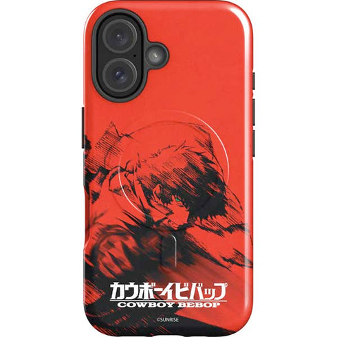 Cowboy Bebop Spike Poster iPhone 16 Magsafe Impact Case