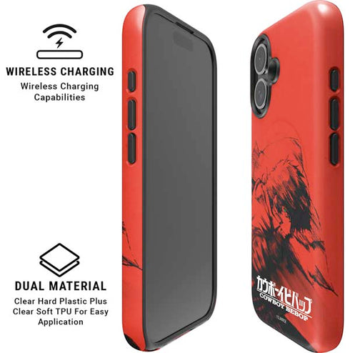 Cowboy Bebop Spike Poster iPhone 16 Plus Magsafe Impact Case