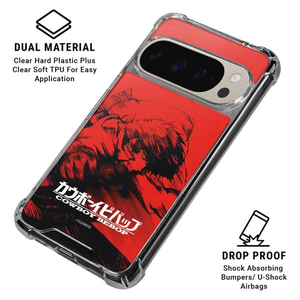 Cowboy Bebop Spike Poster Pixel 9 Pro XL Clear Case