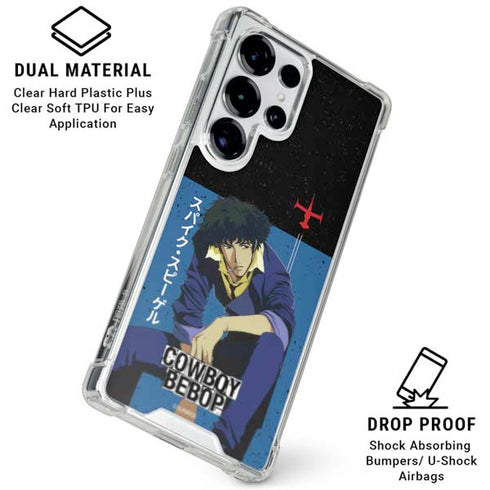 Cowboy Bebop Spike Spiegel Galaxy S26 Ultra Clear Case