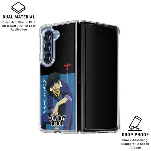 Cowboy Bebop Spike Spiegel Galaxy Z Fold6 Clear Case