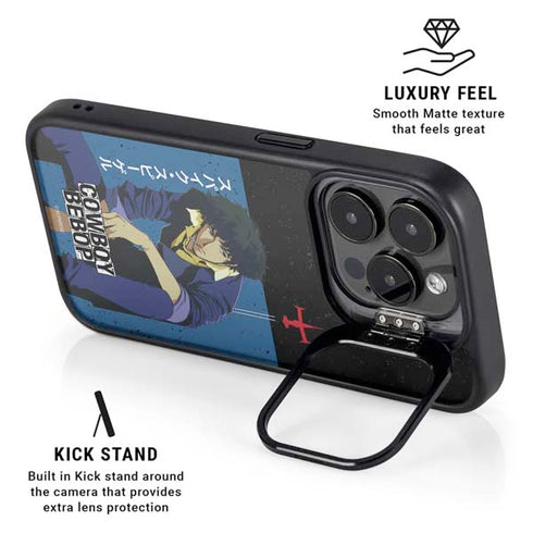 Cowboy Bebop Spike Spiegel iPhone 15 Pro Kickstand Case
