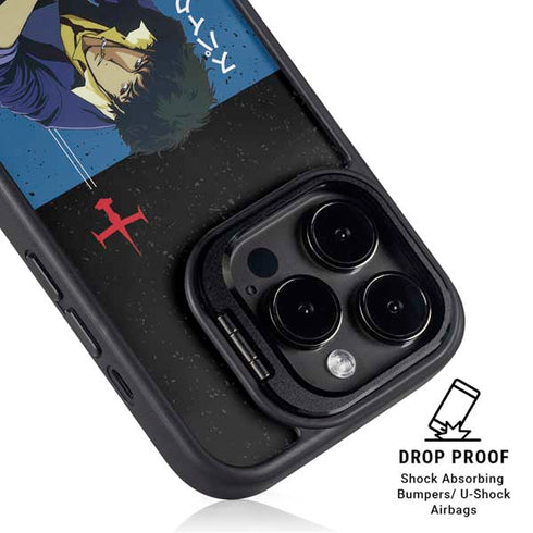 Cowboy Bebop Spike Spiegel iPhone 15 Pro Kickstand Case