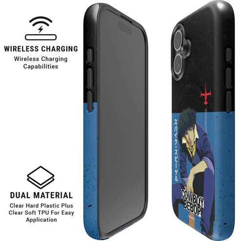 Cowboy Bebop Spike Spiegel iPhone 16 Plus Magsafe Impact Case