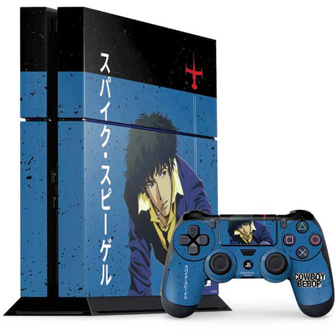 Cowboy Bebop Spike Spiegel PS4 Console and Controller Bundle Skin