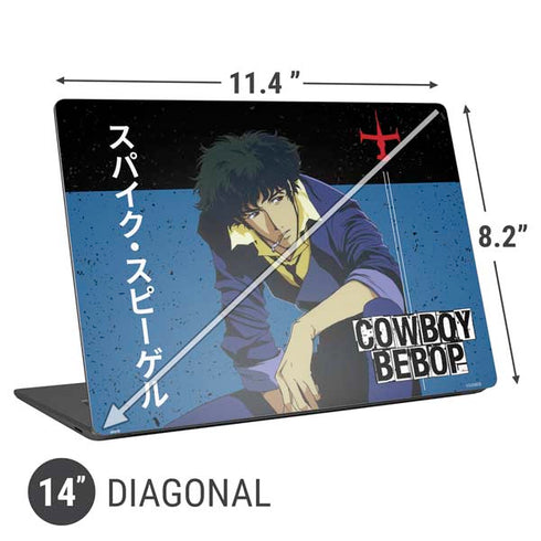 Cowboy Bebop Spike Spiegel Universal Laptop 14in (11.4 x 8.2in) Skin