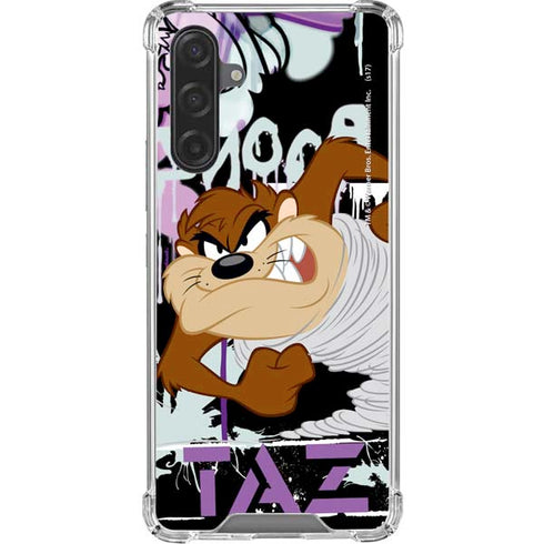 Looney Tunes Splatter Paint Tasmanian Devil Galaxy A17 Clear Case