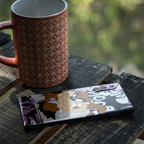Looney Tunes Splatter Paint Tasmanian Devil Galaxy Note 10 Plus Skin