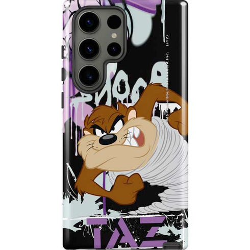 Looney Tunes Splatter Paint Tasmanian Devil Galaxy S23 Ultra Pro Case