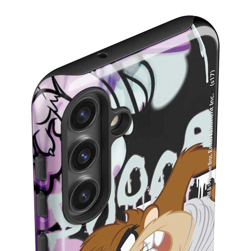 Looney Tunes Splatter Paint Tasmanian Devil Galaxy S25 Plus Impact Case