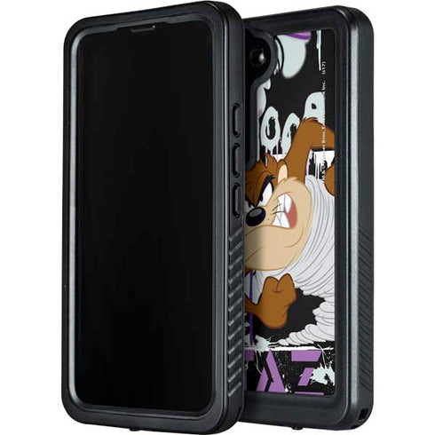 Looney Tunes Splatter Paint Tasmanian Devil Galaxy S24 Plus Waterproof Case
