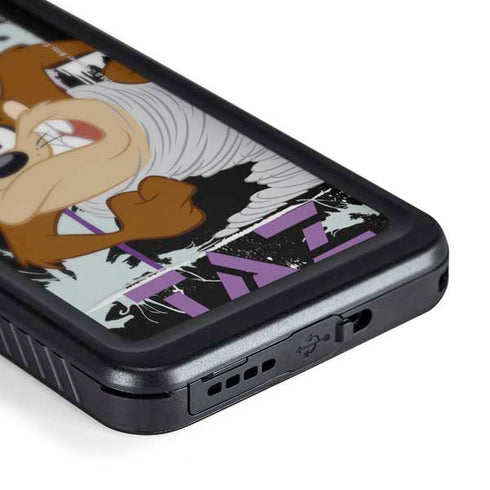 Looney Tunes Splatter Paint Tasmanian Devil Galaxy S24 Plus Waterproof Case