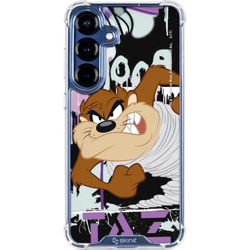 Looney Tunes Splatter Paint Tasmanian Devil Galaxy S25 FE Clear Case