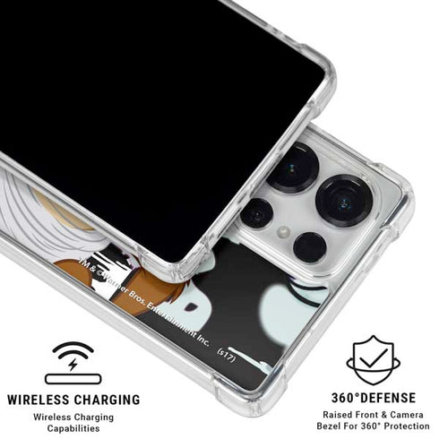 Looney Tunes Splatter Paint Tasmanian Devil Galaxy S25 Ultra Clear Case