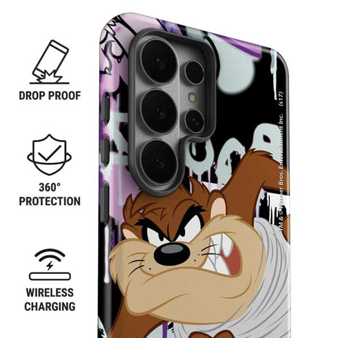 Looney Tunes Splatter Paint Tasmanian Devil Galaxy S26 Ultra Impact Case