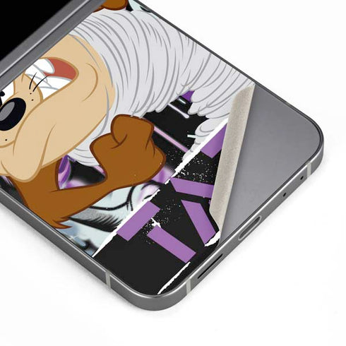Looney Tunes Splatter Paint Tasmanian Devil Galaxy Z Flip6 Skin