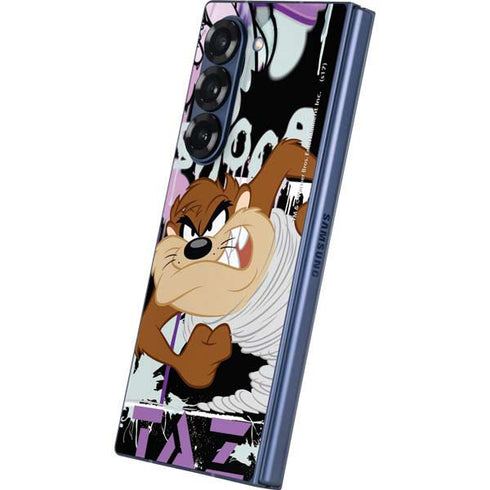Looney Tunes Splatter Paint Tasmanian Devil Galaxy Z Fold6 Skin