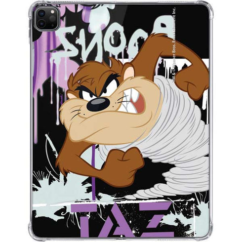 Looney Tunes Splatter Paint Tasmanian Devil iPad Pro 11in (2024) Clear Case