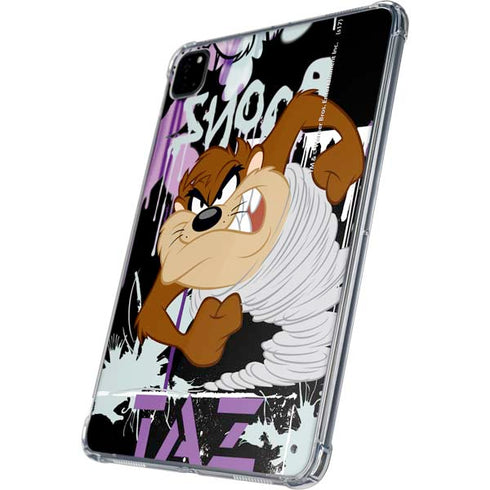 Looney Tunes Splatter Paint Tasmanian Devil iPad Pro 11in (2024) Clear Case