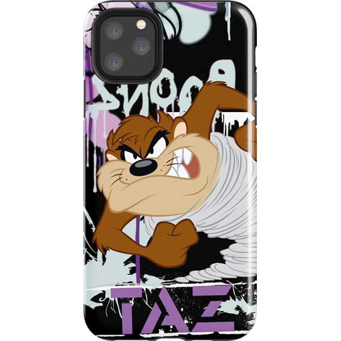 Looney Tunes Splatter Paint Tasmanian Devil iPhone Cases