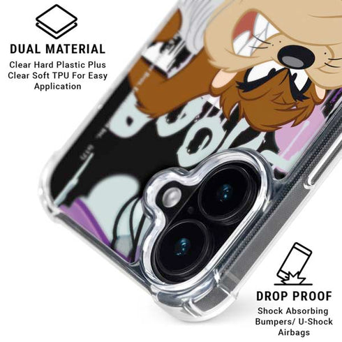 Looney Tunes Splatter Paint Tasmanian Devil iPhone 16 MagSafe Case