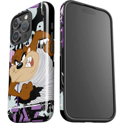 Looney Tunes Splatter Paint Tasmanian Devil iPhone 16 Pro Impact Case